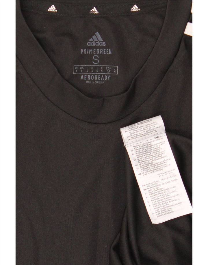 ADIDAS Mens Aeroready T-Shirt Top Small Black Polyester Vintage Adidas and Second-Hand Adidas from Messina Hembry 