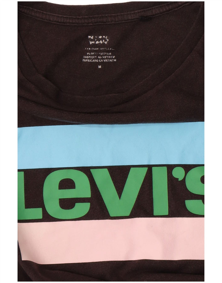 Damska koszulka z grafiką Levi's Top UK 14 Medium Black