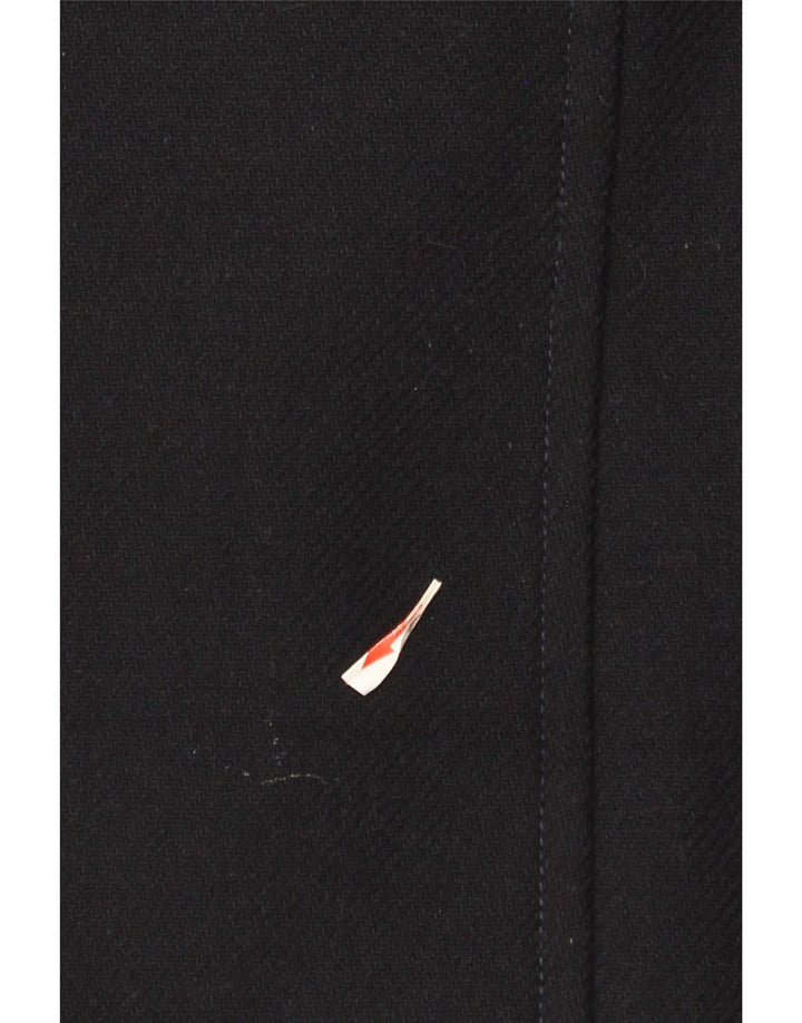 Płaszcz damski Zara Pea Coat UK 18 XL Granatowo-wełniany