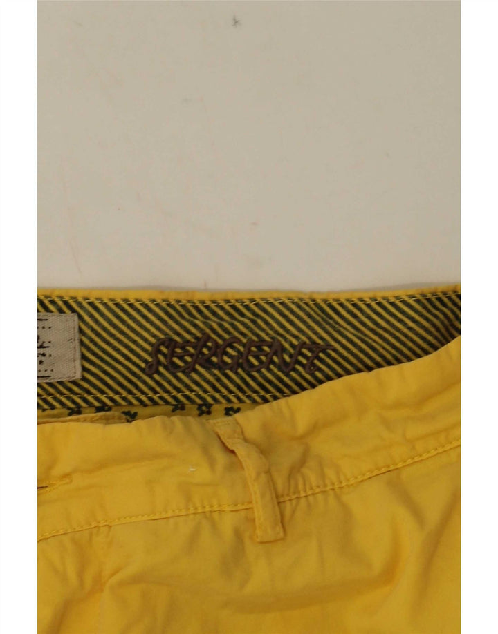 Męskie spodenki Chino 40Weft W36, duże, żółte, bawełniane