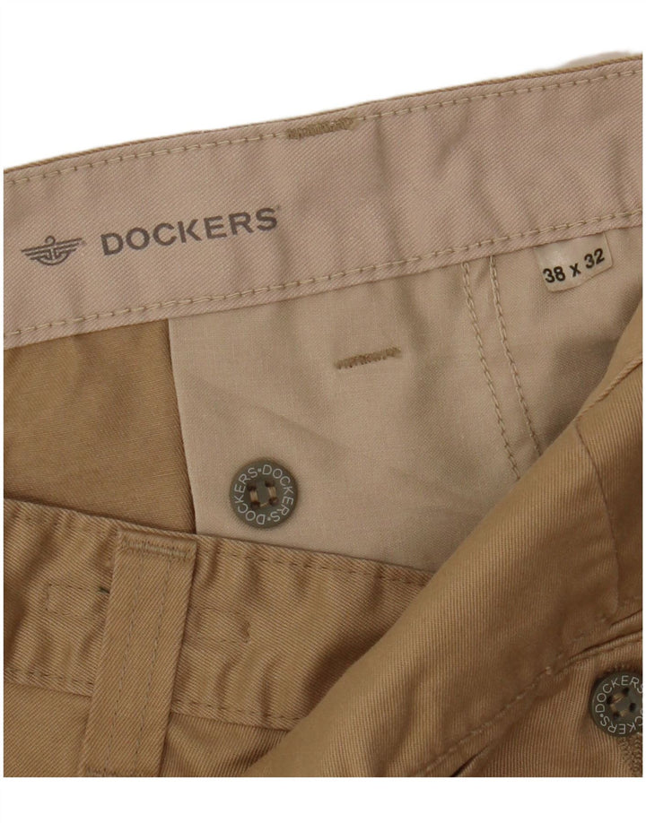 Męskie spodnie typu chino proste Dockers W38 L32 beżowe