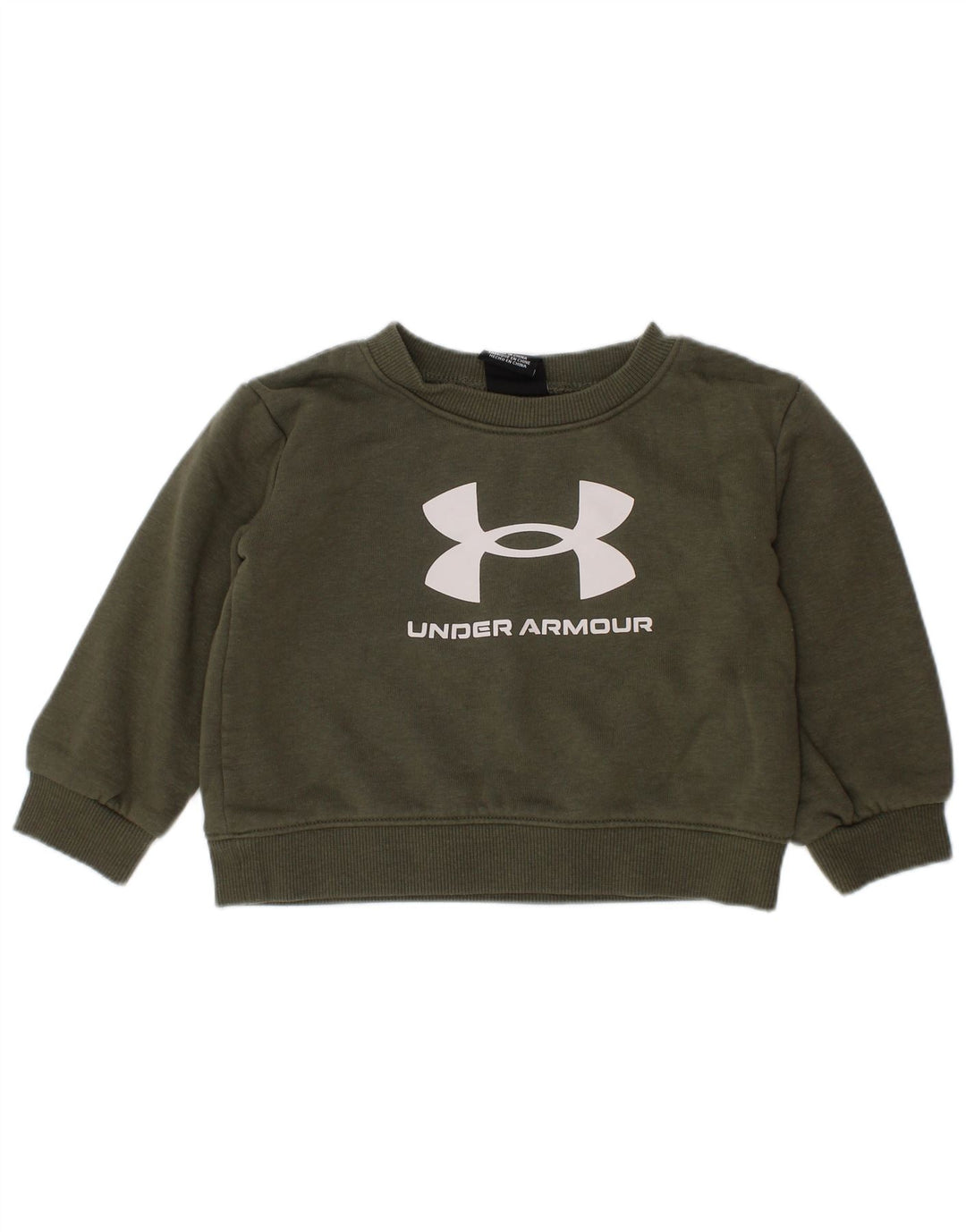 UNDER ARMOUR Chłopięca bluza z grafiką, 12-18 miesięcy, bawełna khaki