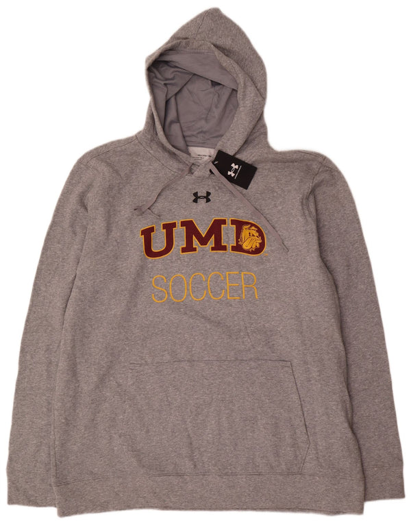Męska bluza z kapturem Under Armour UMD Soccer Graphic, 2XL, szara, bawełniana