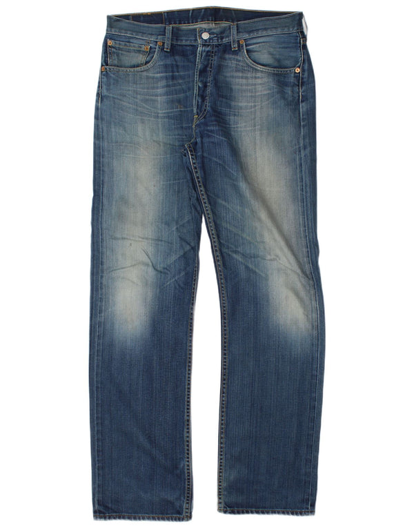 Levi's Mens 501 Straight Jeans W34 L34 Blue Cotton
