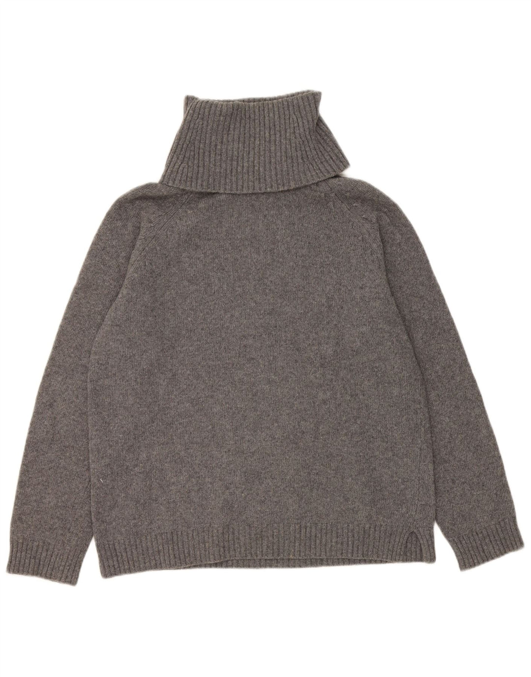 Damski sweter z golfem Benetton UK 14, średni szary