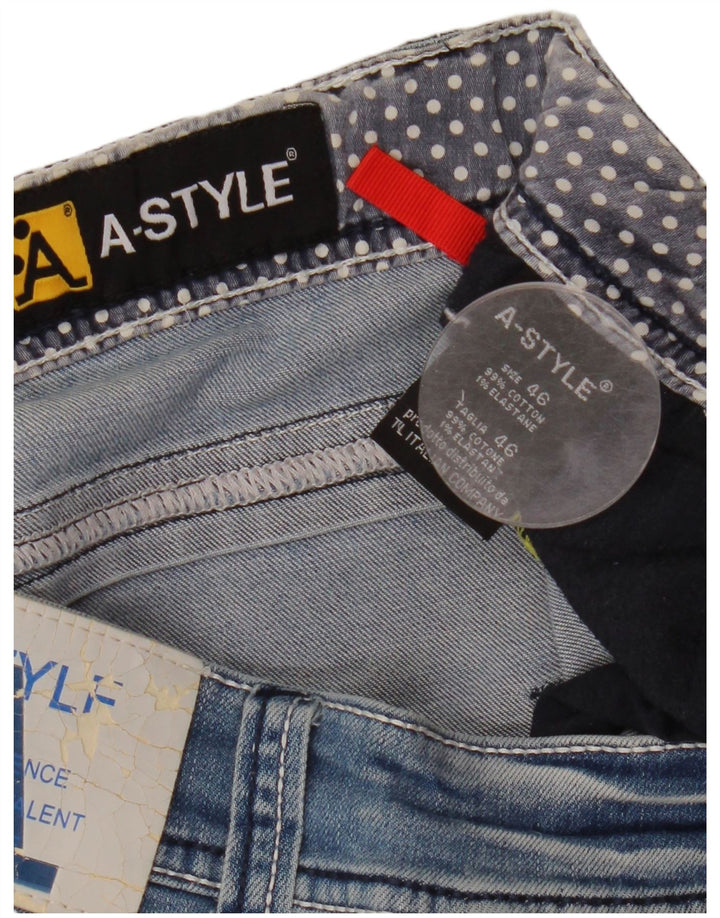 Damskie jeansy slim w stylu A IT 46 Large W33 L36 Niebieska bawełna