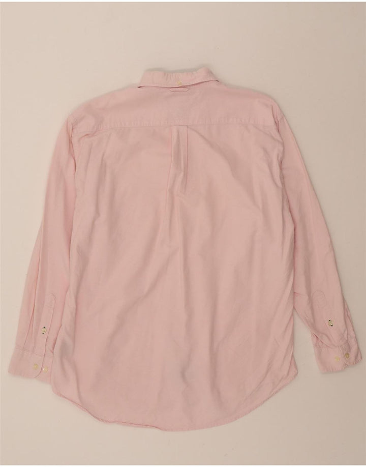TOMMY HILFIGER Mens Shirt Large Pink Cotton Vintage Tommy Hilfiger and Second-Hand Tommy Hilfiger from Messina Hembry 
