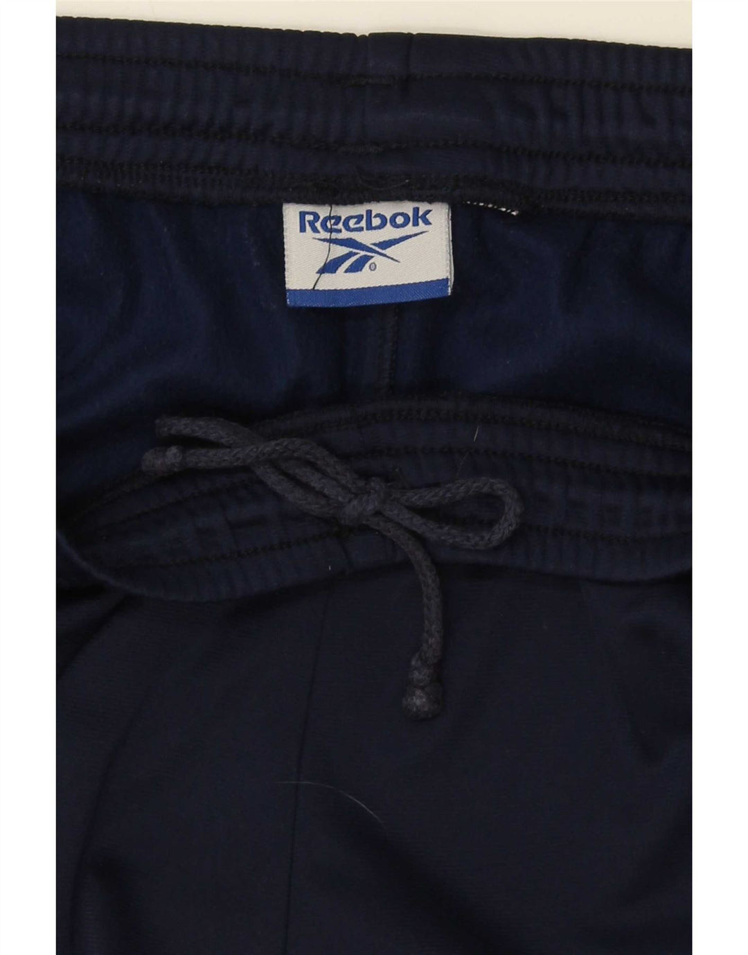 Męskie spodnie dresowe Reebok, duże, granatowe, z blokami kolorów