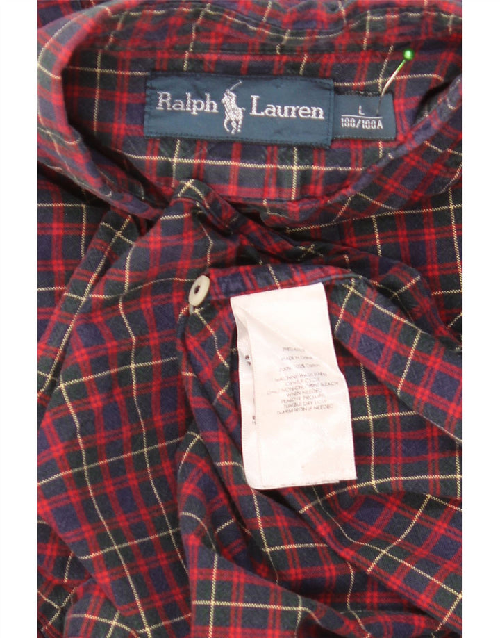 Koszula męska Polo Ralph Lauren, duża, bawełniana w czerwoną kratę