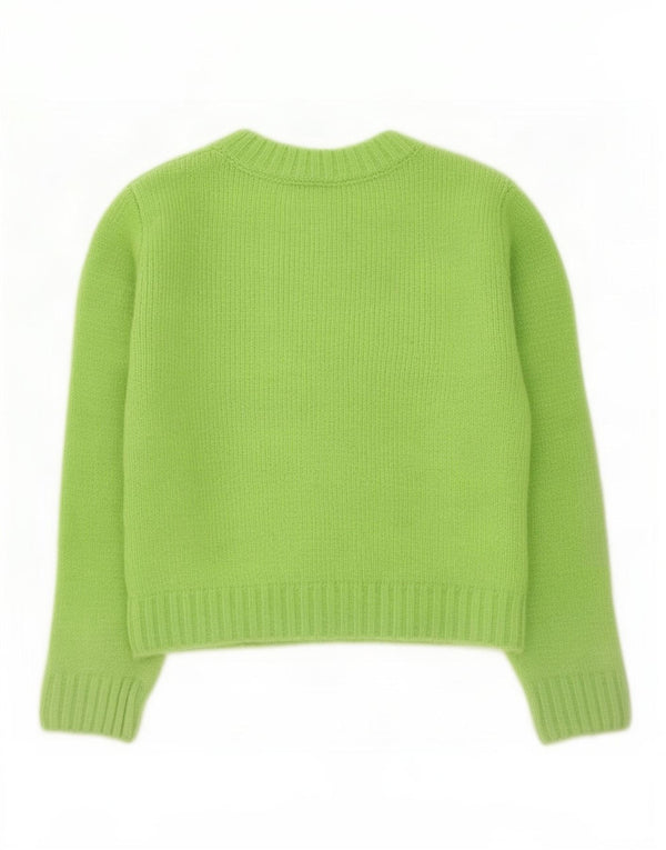 Sweter damski Zara z okrągłym dekoltem, UK 10, mały zielony