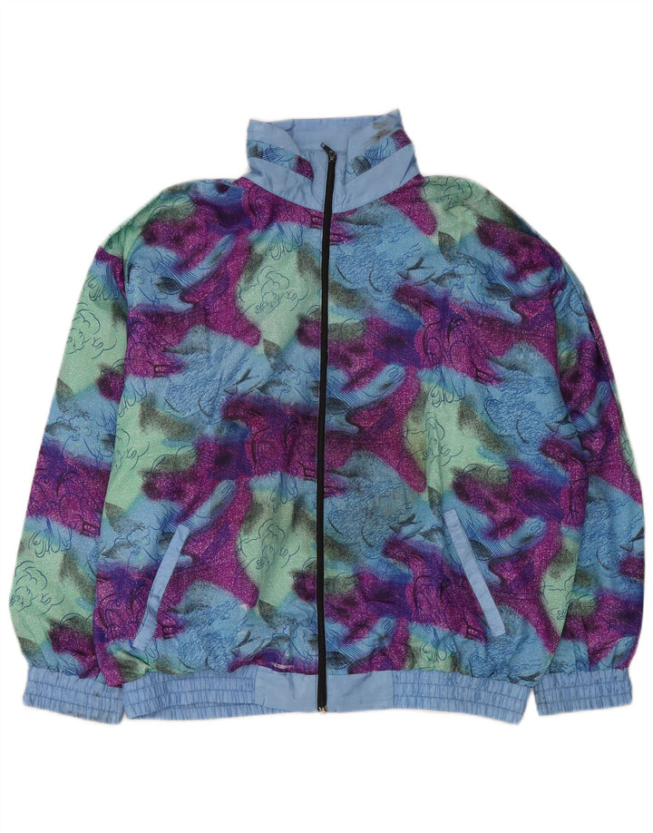 Vintage męska bluza dresowa XL wielobarwna farba krawatowa