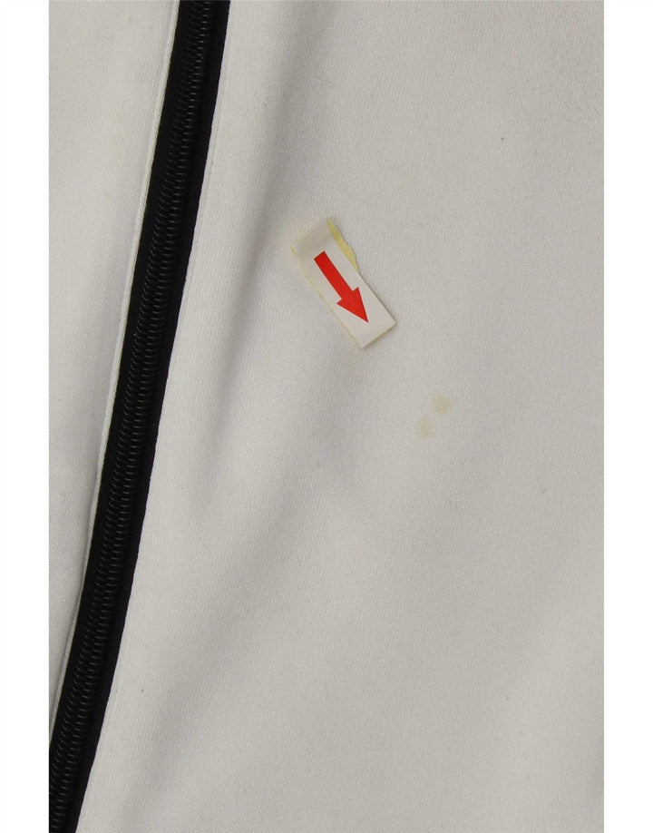 Damska bluza dresowa Adidas UK 18 XL Biały poliester z blokami kolorów