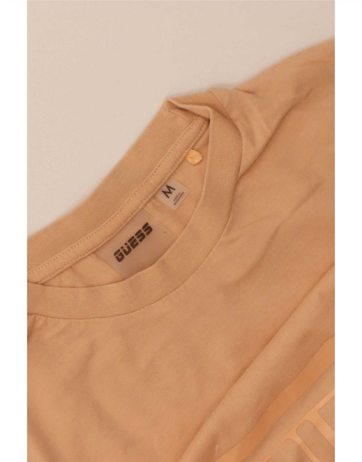 Damski T-shirt Guess Crop Graphic Top UK 12 Średni Pomarańczowy