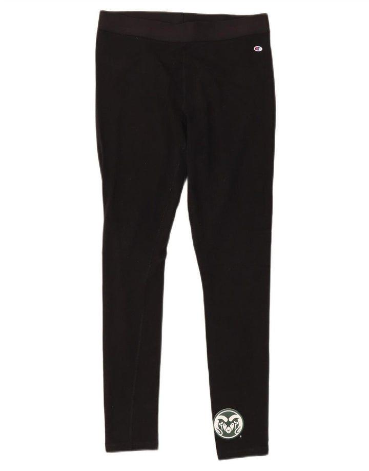 Damskie legginsy CHAMPION Colorado State Rams UK 12, średnia czarna bawełna