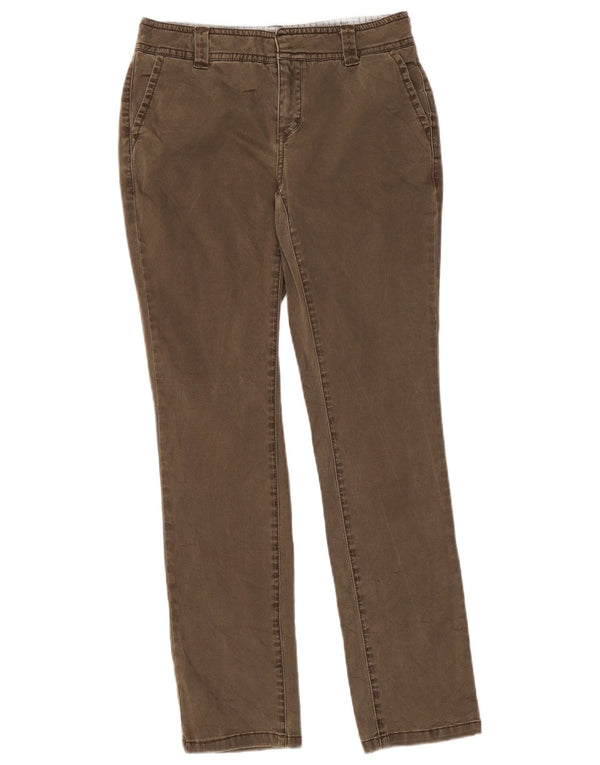 Damskie spodnie chino White Stuff UK 8 Small W30 L30 Khaki Cotton