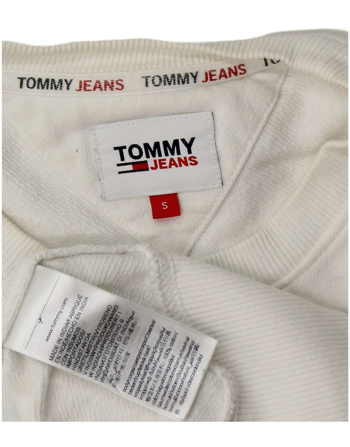 Męska bluza z grafiką Tommy Hilfiger, mała, biała, bawełniana