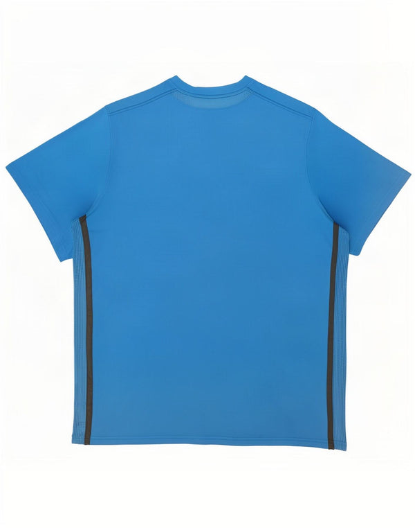 Męski T-shirt Nike Dri Fit Top 2XL Niebieski geometryczny poliester