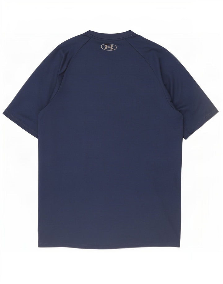 T-shirt męski Under Armour, średni, granatowy, poliester