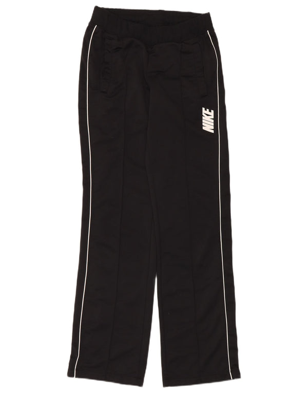 NIKE Womens Tracksuit Trousers UK 10 Small  Black Polyester