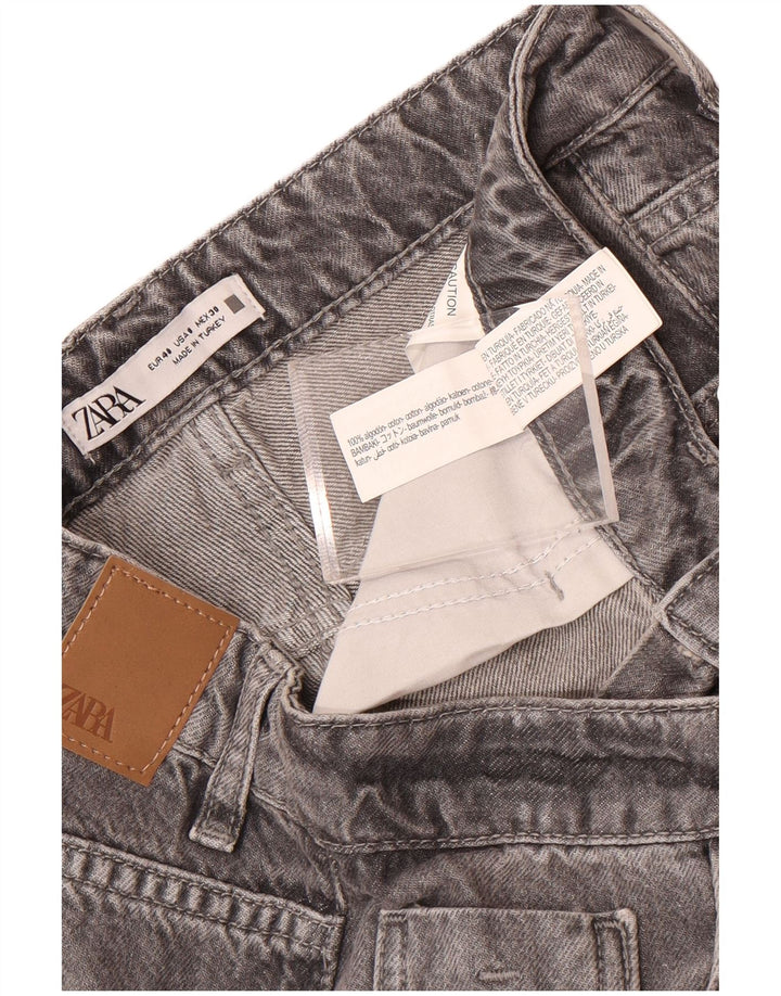 Krótkie jeansy damskie Zara EU 40 Medium W30 L25 Szara bawełna