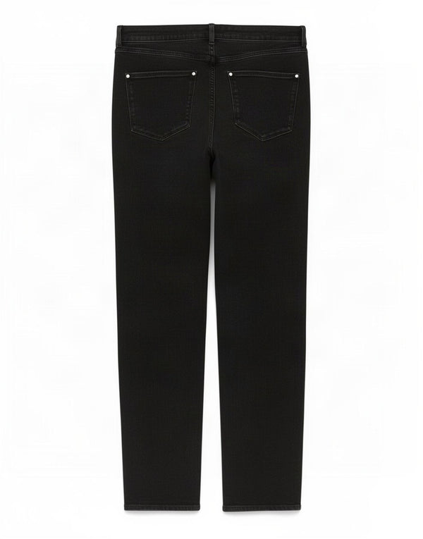 Marks & Spencer Damskie Sienna Straight Jeans UK 18 XL W36 L28 Czarna bawełna