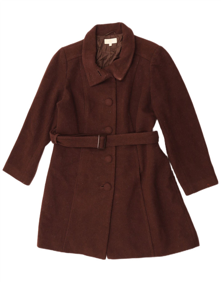Marks & Spencer Płaszcz damski UK 18 XL, brązowa, nowa wełna