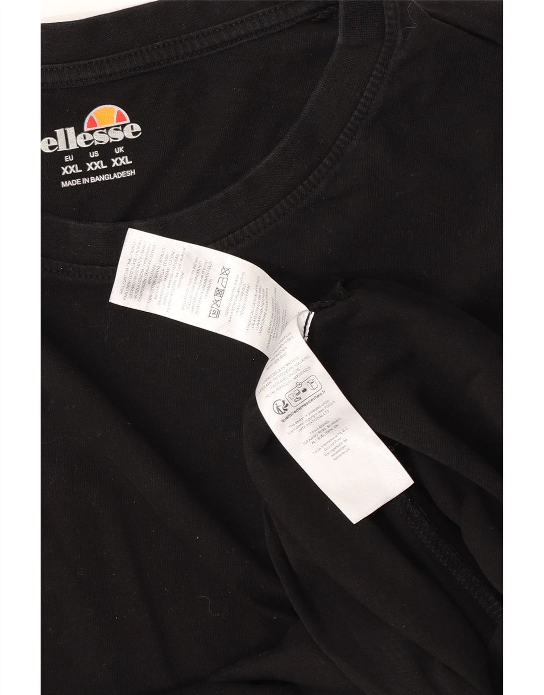 T-shirt męski Ellesse Top 2XL, czarny, bawełniany