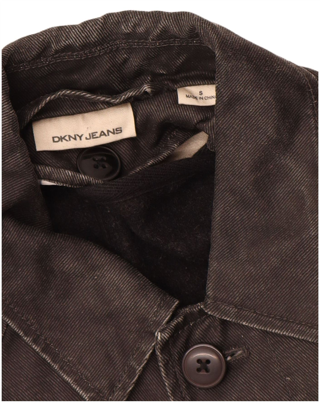 Męski płaszcz dżinsowy Dkny UK 36 Small Black Ramie