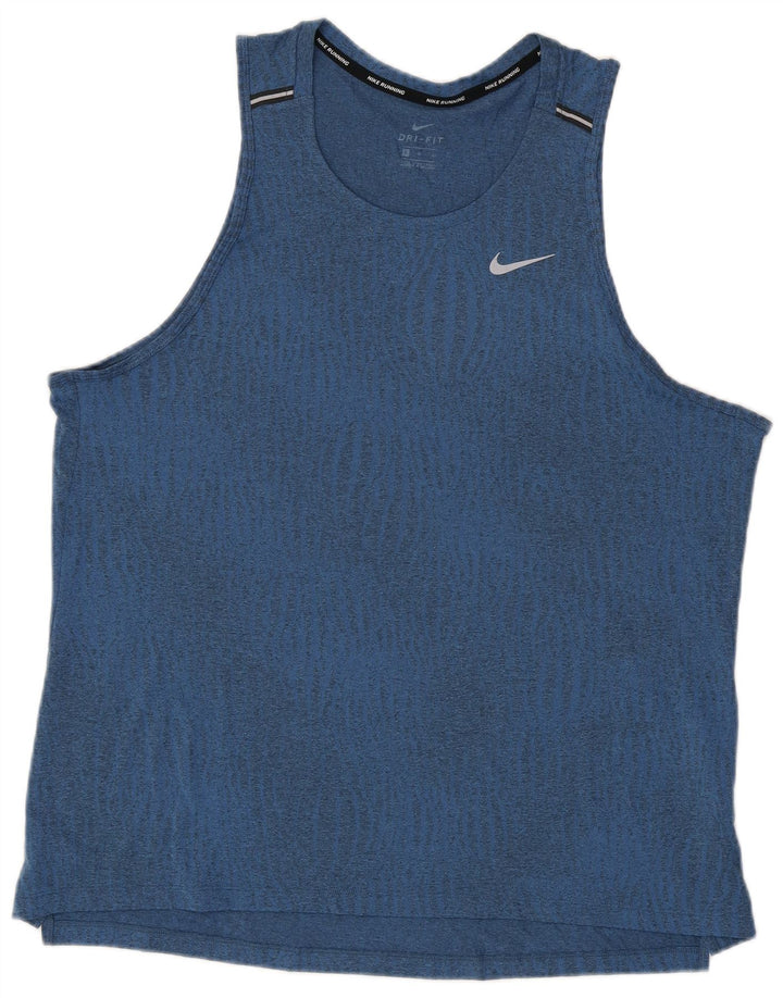 Męska kamizelka Nike Dri Fit Top XL, niebieski poliester