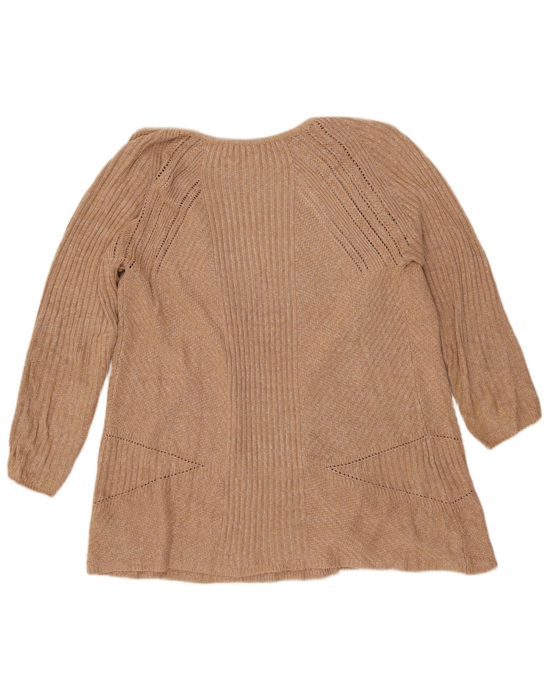Marks & Spencer Damski sweter oversize UK 10 Small Beige Flecked