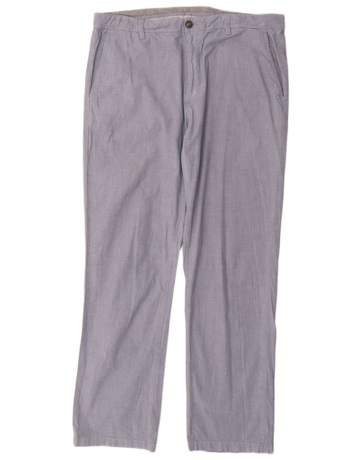 Męskie proste spodnie chino CALVIN KLEIN W34 L32 niebieskie