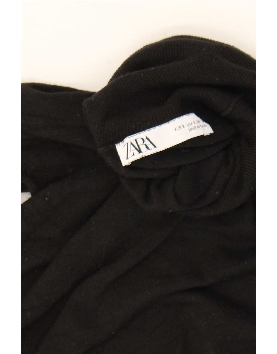 Sweter damski Zara z golfem UK 10, mały, czarny
