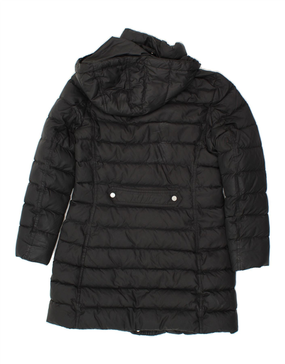 TOMMY HILFIGER Womens Hooded Padded Coat UK 14 Medium Black Nylon Vintage Tommy Hilfiger and Second-Hand Tommy Hilfiger from Messina Hembry 
