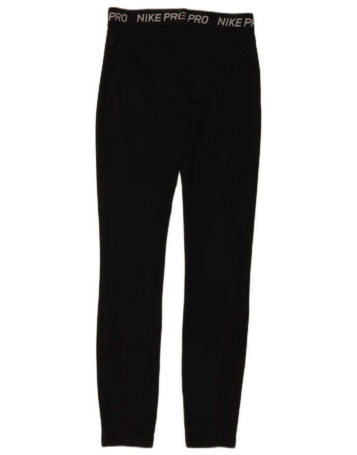 Damskie legginsy Nike Graphic UK 18 XL, czarne, poliestrowe