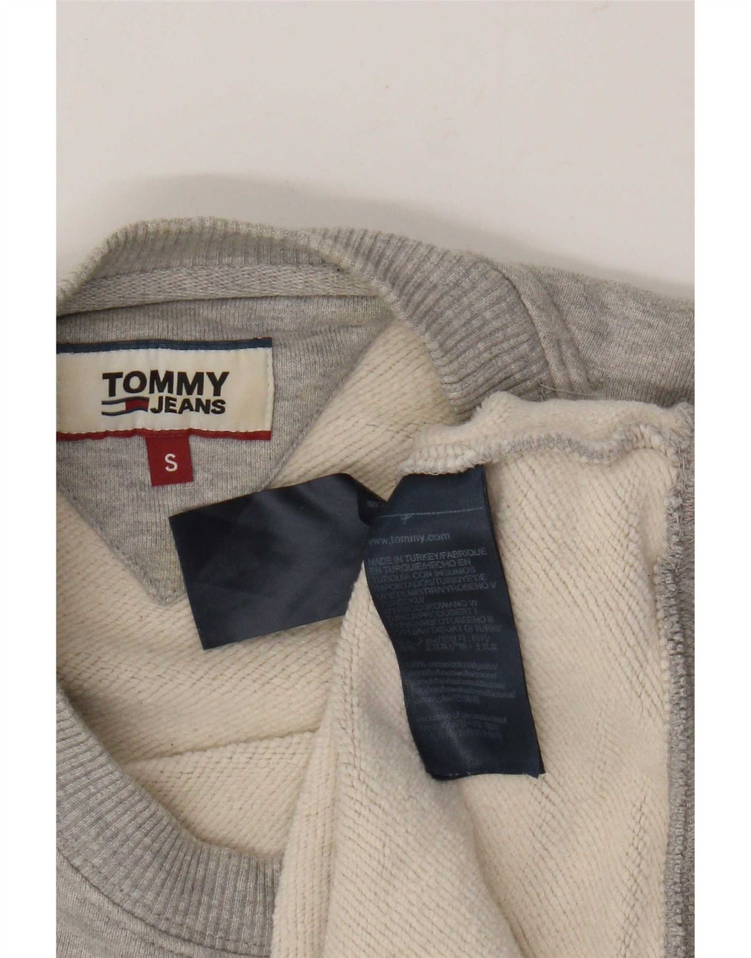 Męska bluza Tommy Hilfiger, mała, szara, bawełniana