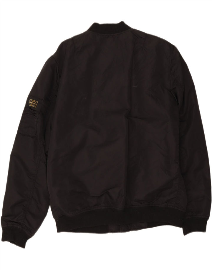 Damska kurtka bomberka Pull & Bear UK 18 XL z czarnego nylonu