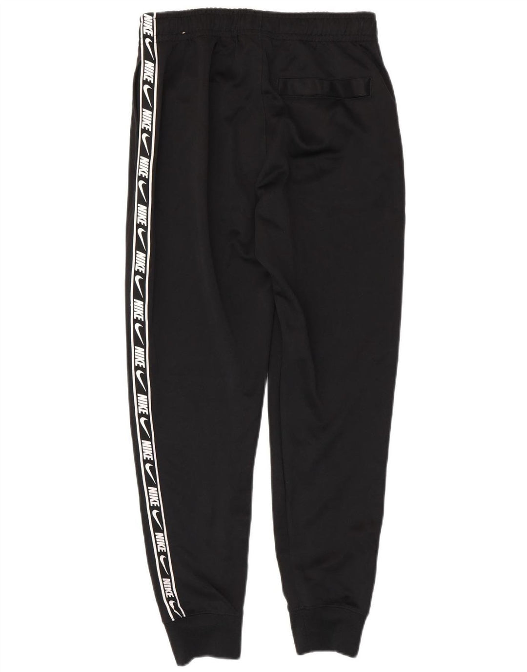 Męskie spodnie dresowe Nike Dri Fit z grafiką, małe, czarne, poliestrowe