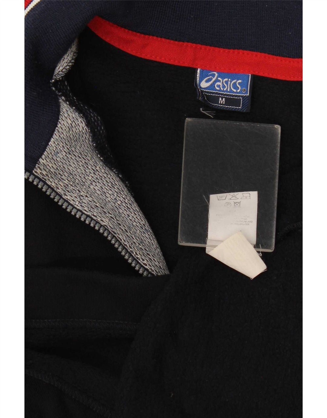 Męska bluza z zamkiem błyskawicznym Asics, sweter średni czarny