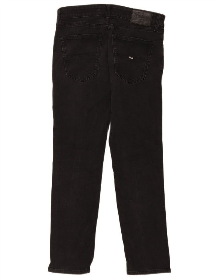 Męskie jeansy slim fit Tommy Hilfiger W32 L30 Czarna bawełna