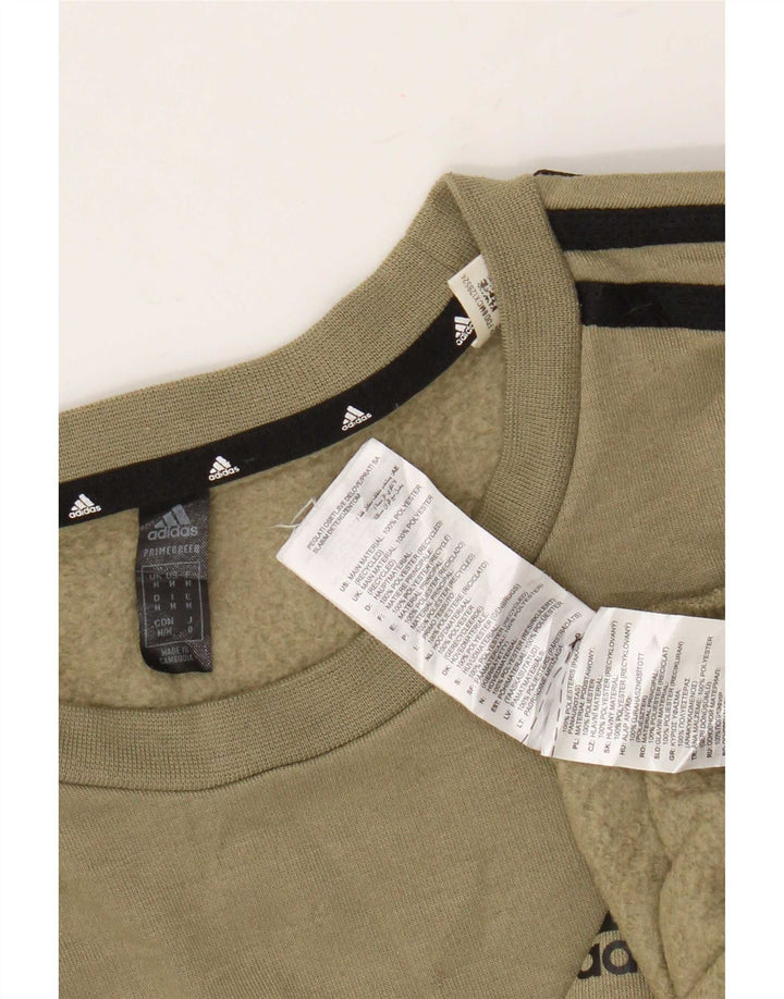 Męska bluza Adidas Primegreen Jumper, średni khaki, poliester