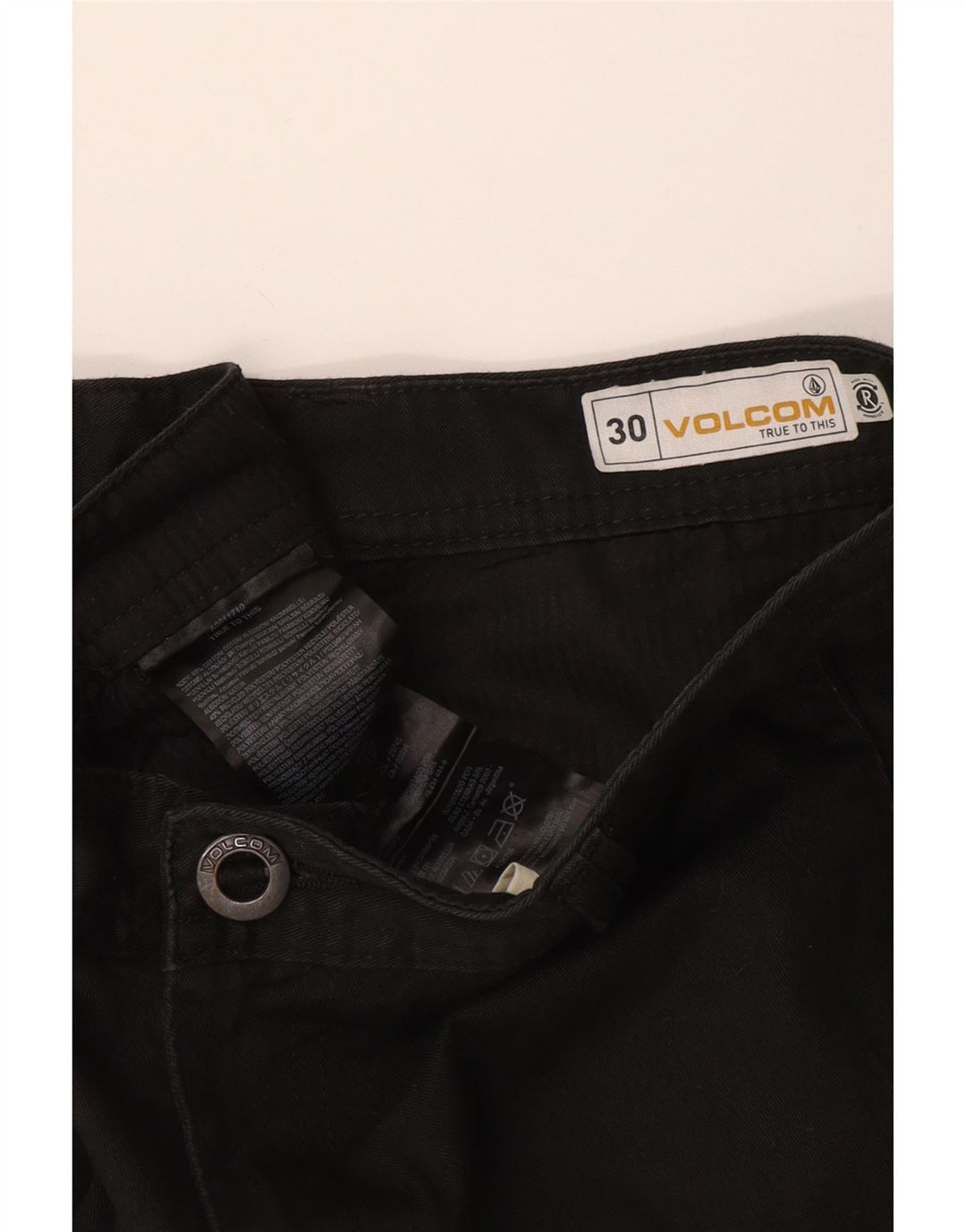 Męskie spodenki Chino Volcom W30 Średni granatowy, bawełniany