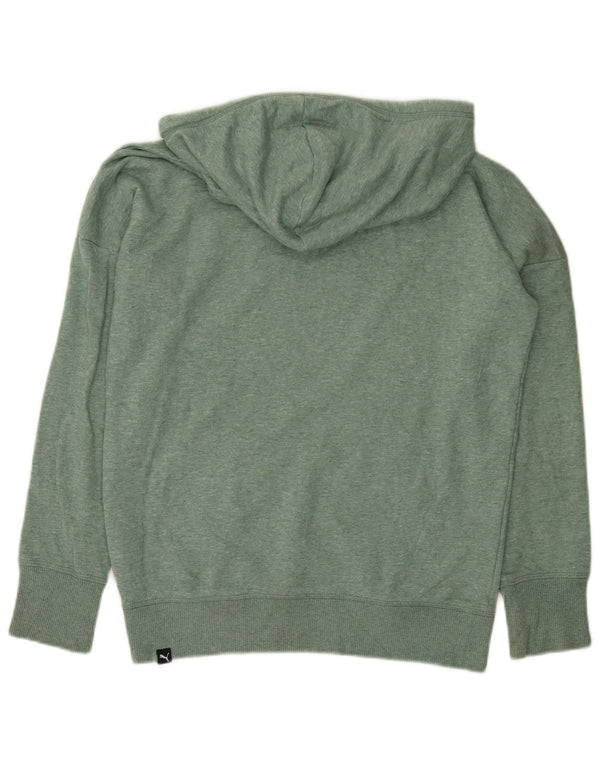 Damska bluza z kapturem Puma UK 18 XL, zielona bawełniana w plamki