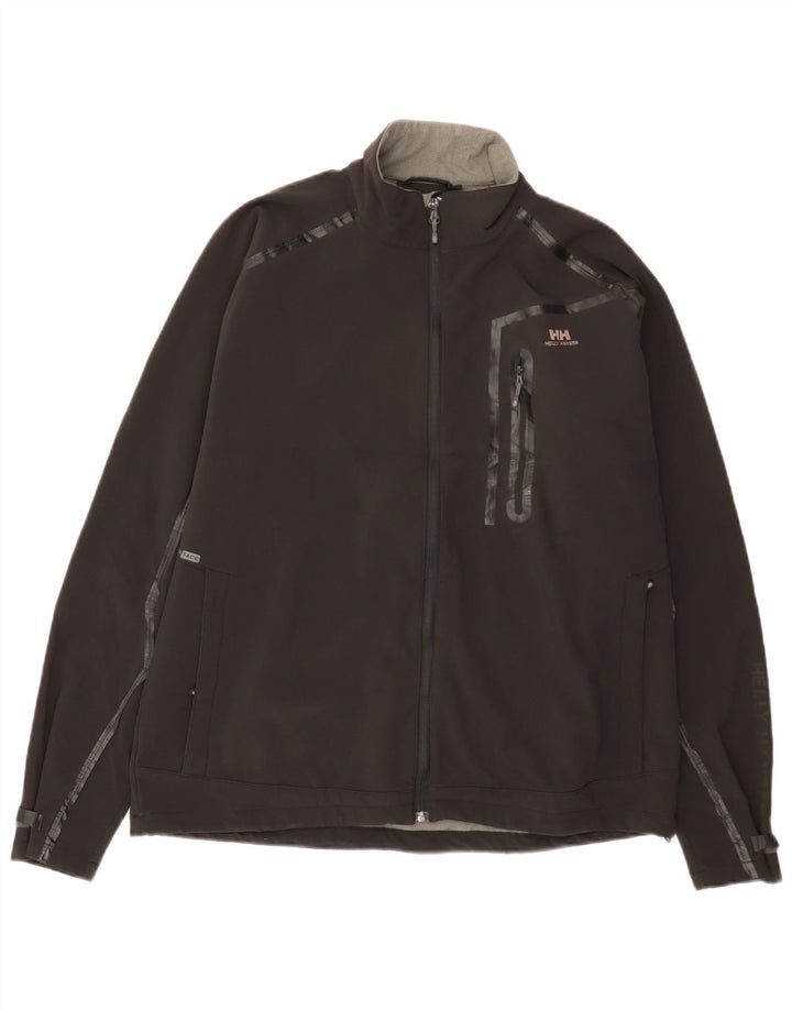 Męska kurtka wiatrówka Helly Hansen UK 40, duża, czarna, poliester