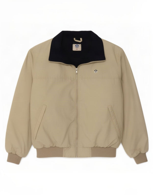 Męska ocieplana kurtka bomber North Sails UK 40, duża, khaki, poliamid