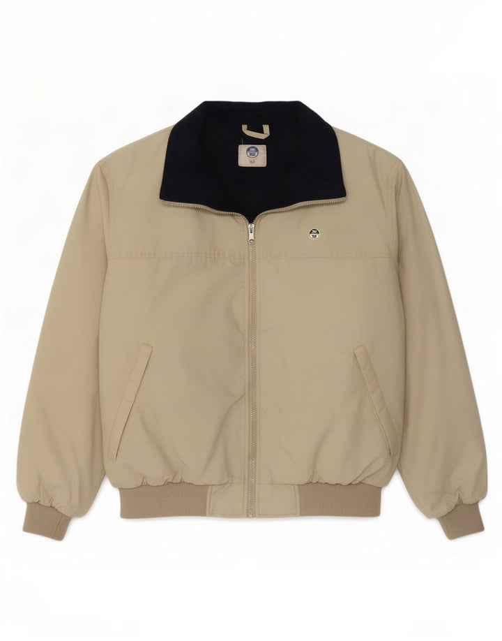 Męska ocieplana kurtka bomber North Sails UK 40, duża, khaki, poliamid