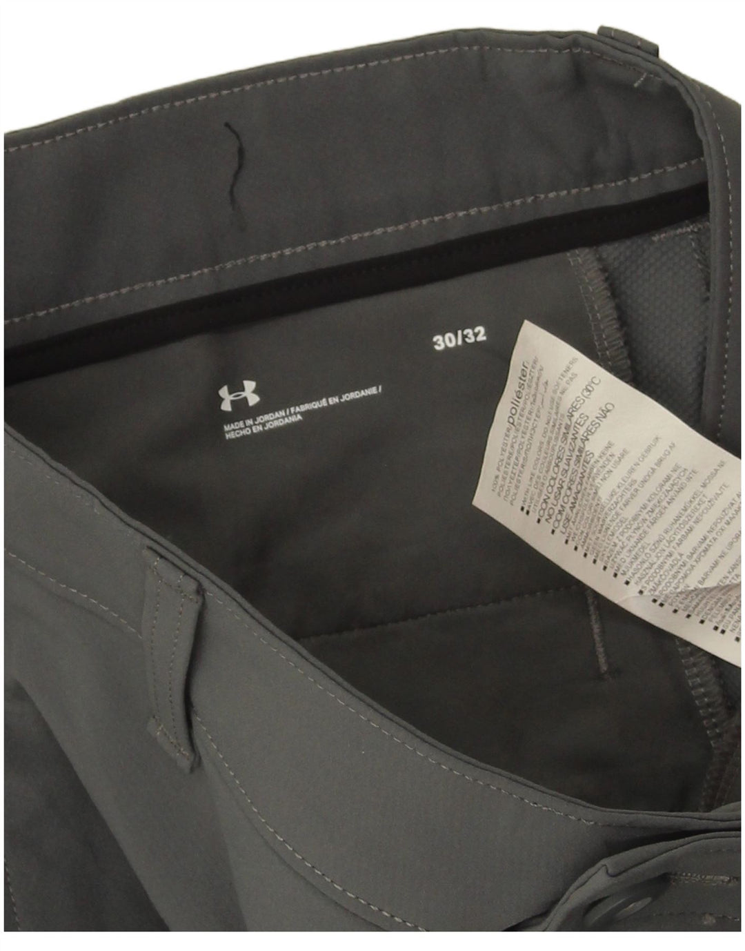 Męskie spodnie Chino Under Armour W30 L32 Szary poliester