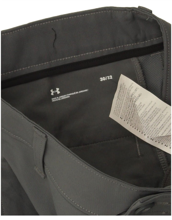 Męskie spodnie Chino Under Armour W30 L32 Szary poliester
