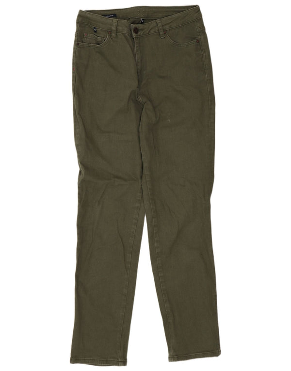 Crew Clothing Damskie dżinsy Girlfriend Slim UK 10 Small W28 L28 Zielona bawełna