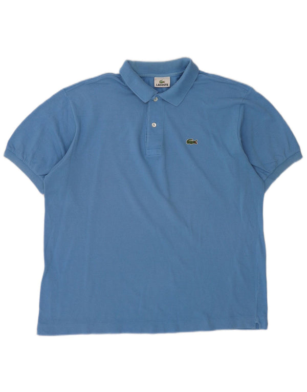 Męska koszulka polo Lacoste, rozmiar 5, duża, niebieska, bawełniana