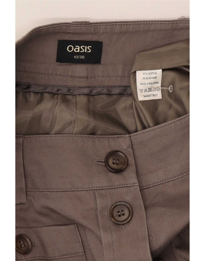Damska spódnica midi Oasis Regular US 10 Large W30 Brązowa bawełna